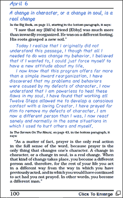 A page from R.A.'s Journal Of Recovery.